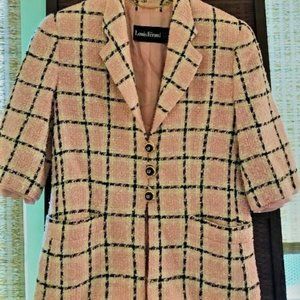 Louis Feraud Pink Wool Vintage Blazer Size 6